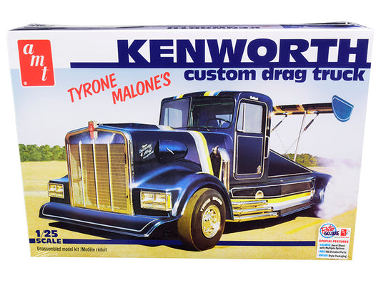 skill 3 model kit tyrone malone\'s kenworth custom drag truck 1/25 scale model