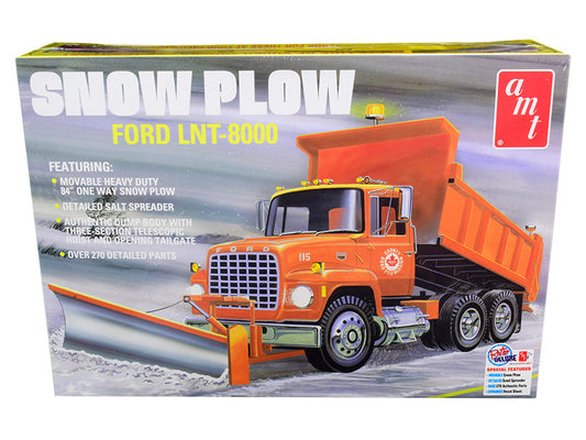 skill 3 model kit ford lnt-8000 snow plow truck 1/25 scale model