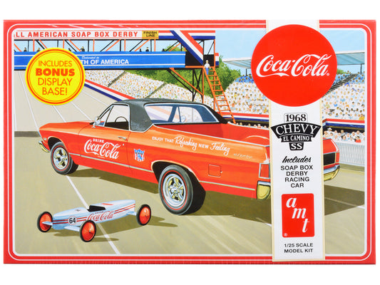  model kit 1968 chevrolet el camino soap box derby car coca-cola 1/25 