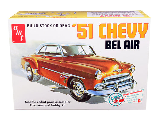 skill 2 model kit 1951 chevrolet bel air 2-in-1 kit "retro deluxe edition" 1/25 scale model