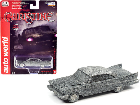 1958 plymouth fury (an evil) after fire version "christine" (1983) movie 1/64 diecast model car