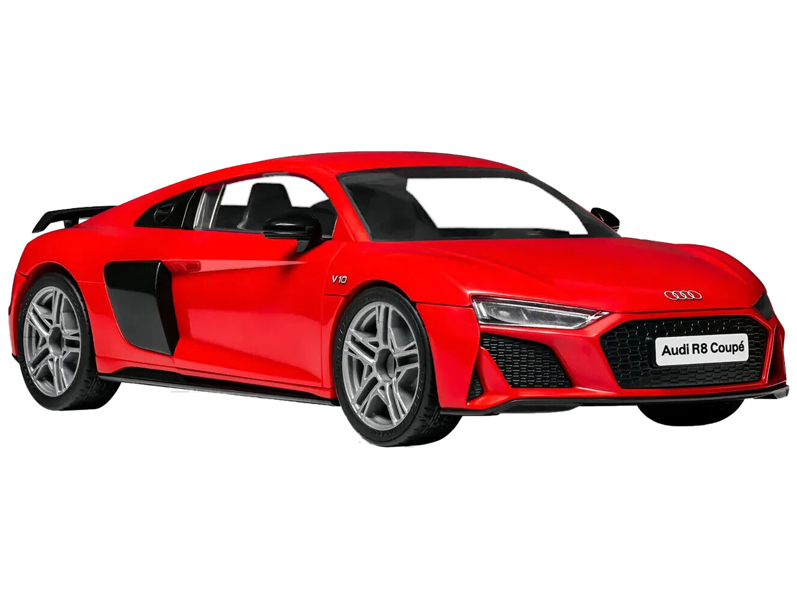 skill 1 model kit audi r8 coupe red snap together model
