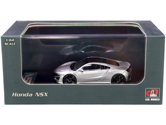 honda nsx silver metallic with carbon top 1/64 diecast model car