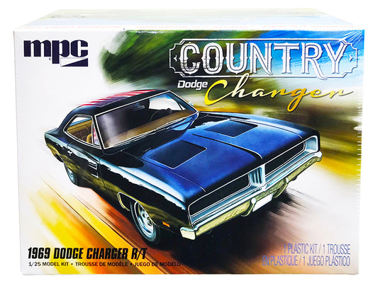 skill 2 model kit 1969 dodge charger r/t "country" 1/25 scale model
