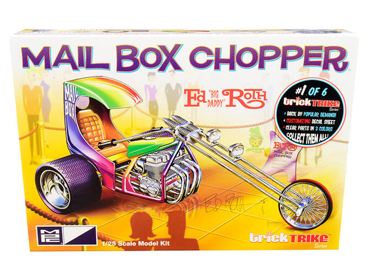 skill 2 model kit mail box chopper trike (ed \big daddy\" roth\'s) \"trick trikes\" series 1/25 scale model