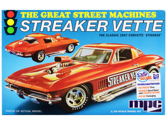  model kit 1967 chevrolet corvette stingray streaker vette great 1/25 car