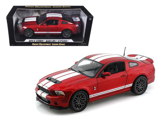 2013 ford shelby mustang gt500 metallic with stripes 1/18 diecast model car