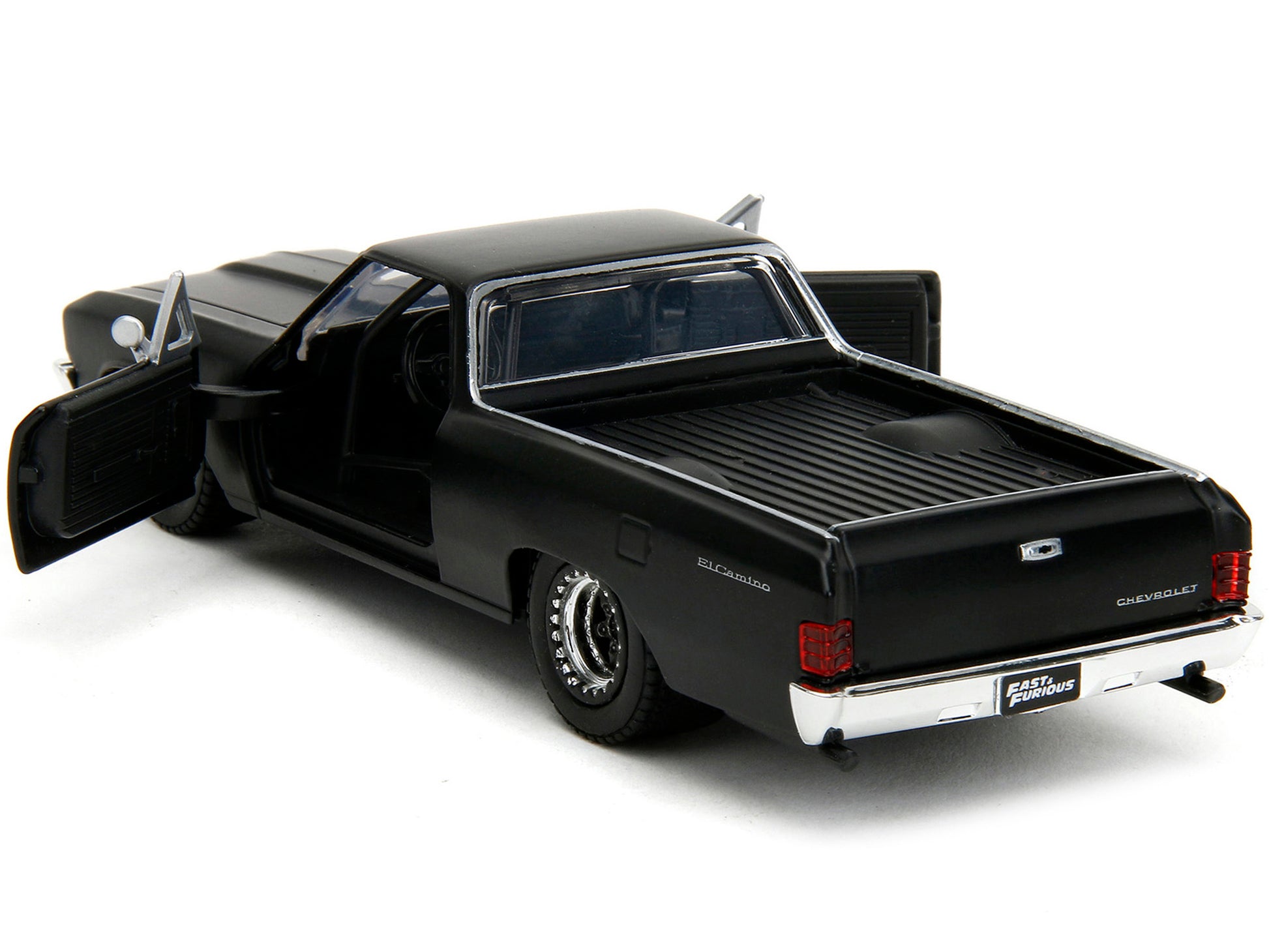 1967 chevrolet el camino matt black fast furious series 1/32 diecast model car
