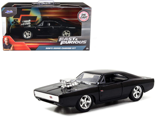 dom's dodge charger r/t black "fast & furious 7" movie 1/32 diecast model car